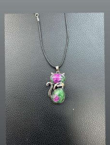 Ruby Zoisite Pendent Necklace
